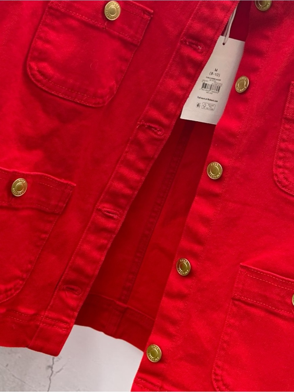 Free Assembly Red Jean Jacket - Picture 3 of 9